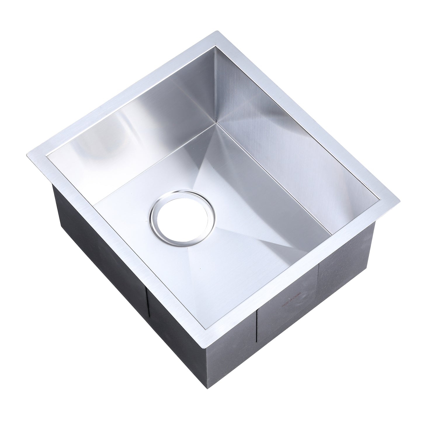 BBS16-18Z Handmade 18 Gauge Stainless Steel 16 in. Undermount Bar Sink