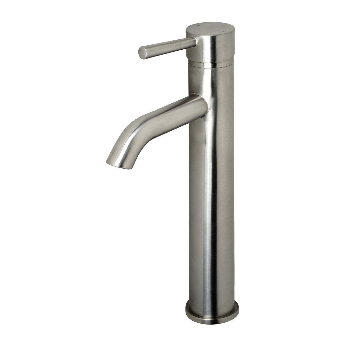 Raphral BSH03-TB Single Hole Single-Handle Vessel Bathroom Faucet with Drain in Brushed Nickel