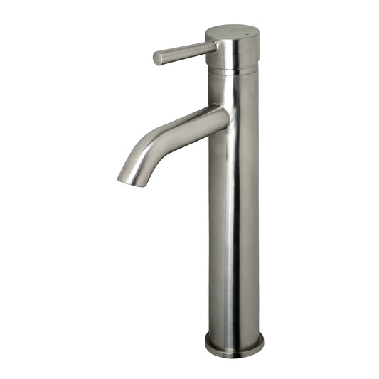 Raphral BSH03-TB Single Hole Single-Handle Vessel Bathroom Faucet with Drain in Brushed Nickel