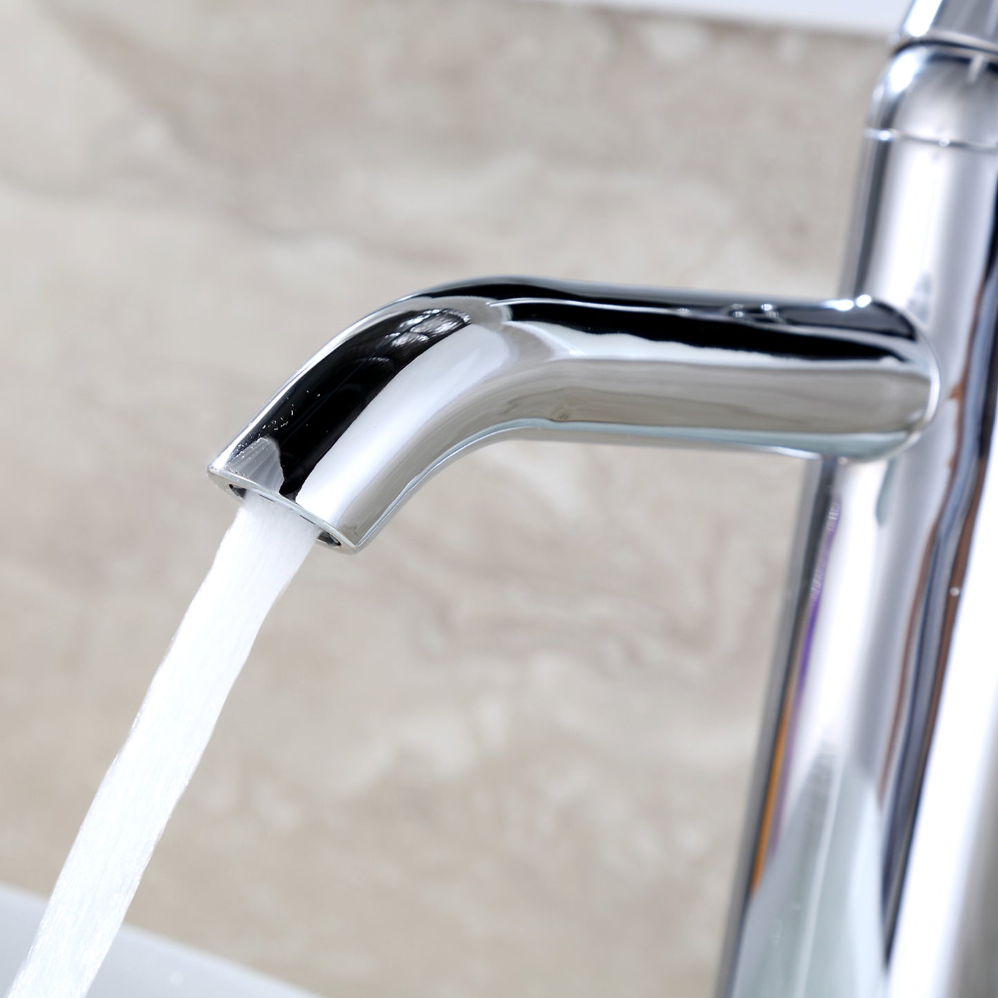 Raphral BSH03-TC Single Hole Single-Handle Vessel Bathroom Faucet with Drain in Chrome