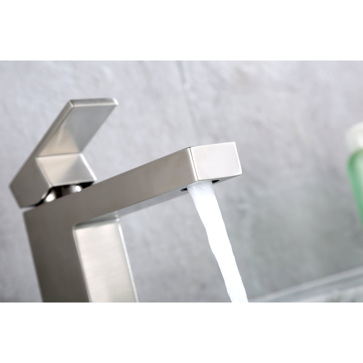 BSH05-SB Single Hole Single-Handle Bathroom Faucet with drain in Brushed Nickel