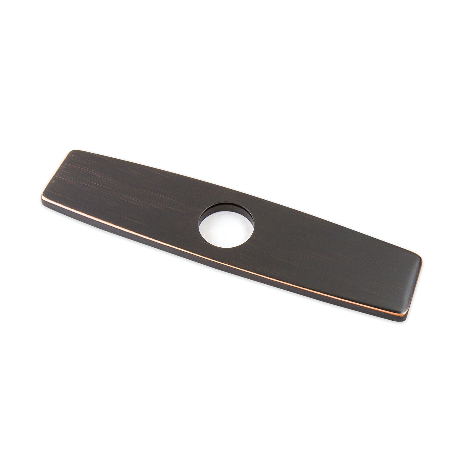 DKPL-10O 10 in. x 2.4 in. x 0.25 in. Brass Kitchen Sink Faucet Hole Cover Deck Plate Escutcheon in Oil Rubbed Bronze