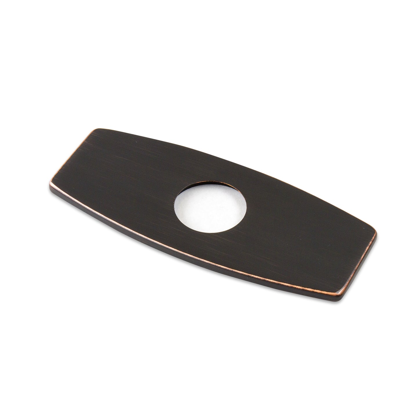 DKPL-6O 6.25 in. x 2.6in. x 0.25 in. Brass Bathroom Vessel Vanity Sink Faucet Hole Cover Deck Plate Escutcheon in Oil Rubbed Bronze