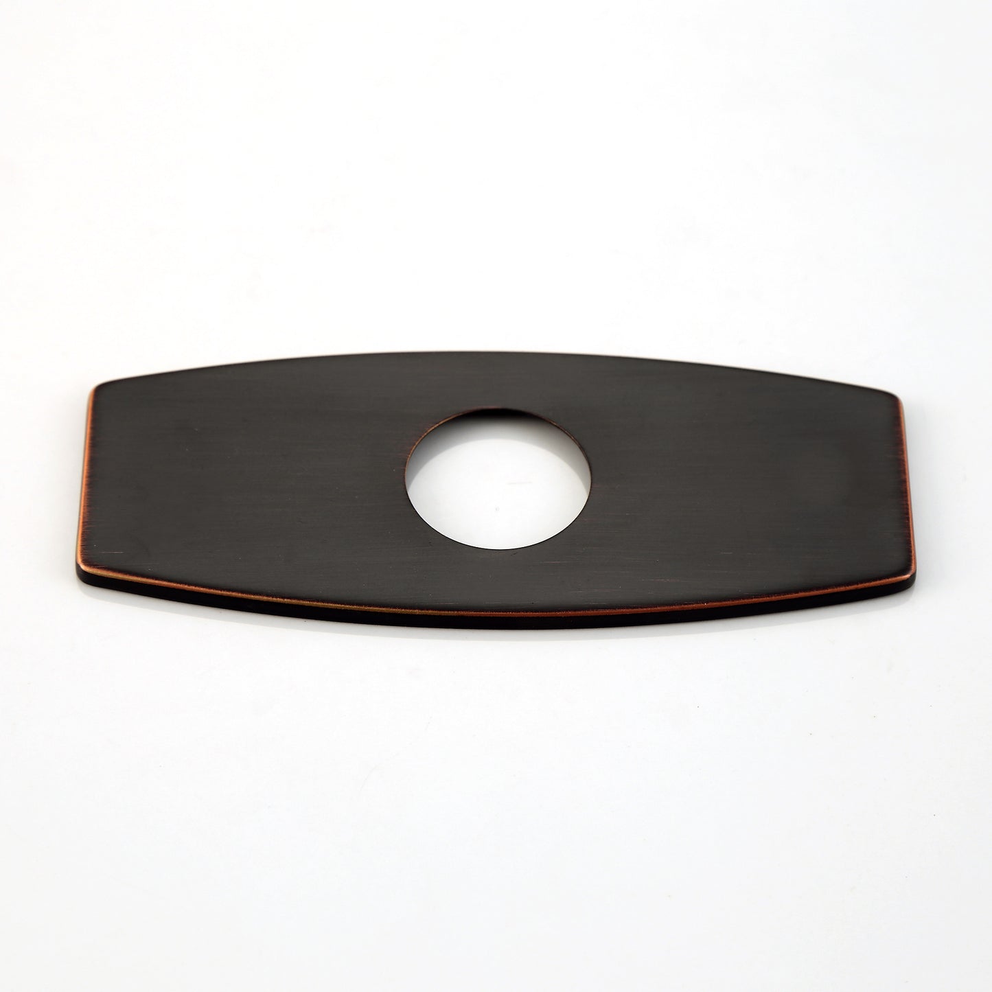 DKPL-6O 6.25 in. x 2.6in. x 0.25 in. Brass Bathroom Vessel Vanity Sink Faucet Hole Cover Deck Plate Escutcheon in Oil Rubbed Bronze