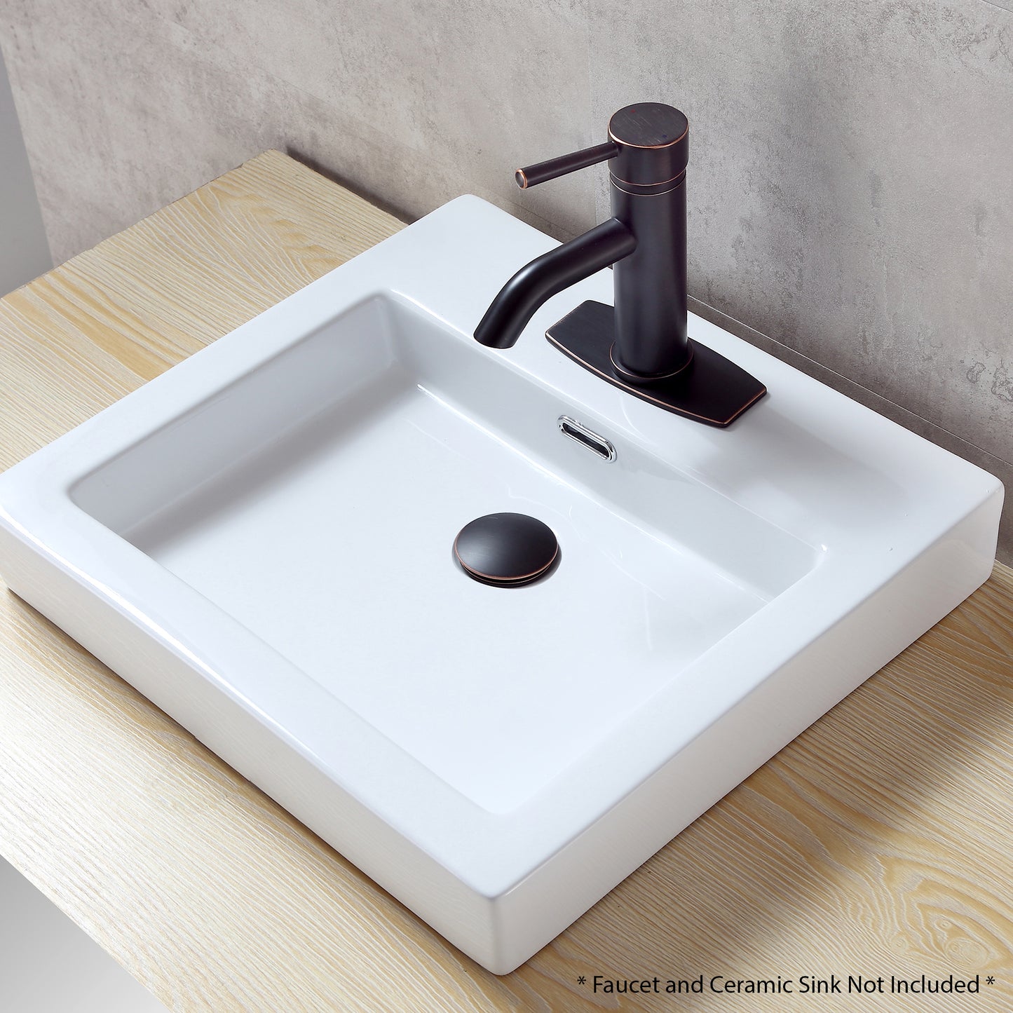 DKPL-6O 6.25 in. x 2.6in. x 0.25 in. Brass Bathroom Vessel Vanity Sink Faucet Hole Cover Deck Plate Escutcheon in Oil Rubbed Bronze