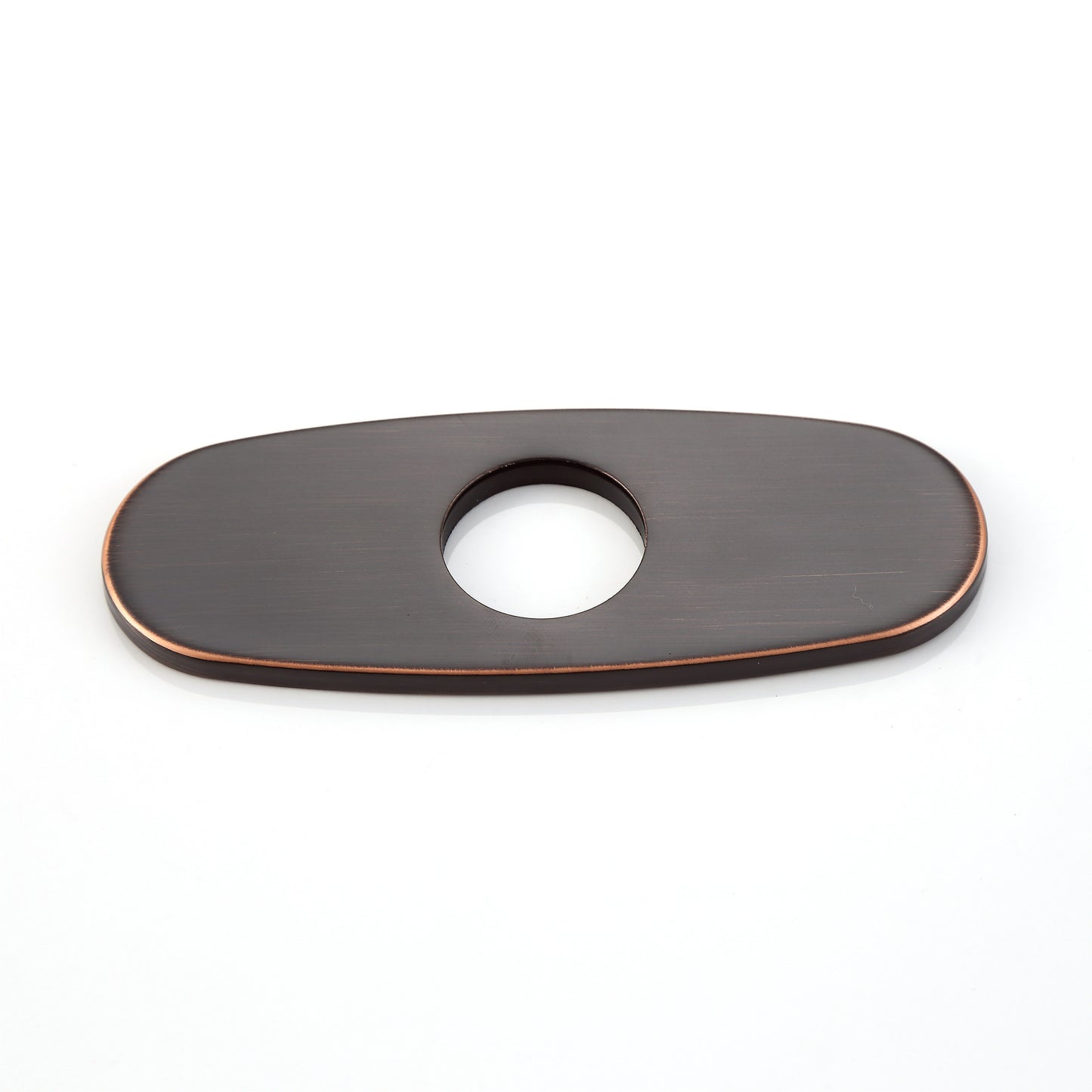 DKPL-7O 6.25 in. x 2.4 in. x 0.25 in. Brass Bathroom Vessel Vanity Sink Faucet Hole Cover Deck Plate Escutcheon in Oil Rubbed Bronze