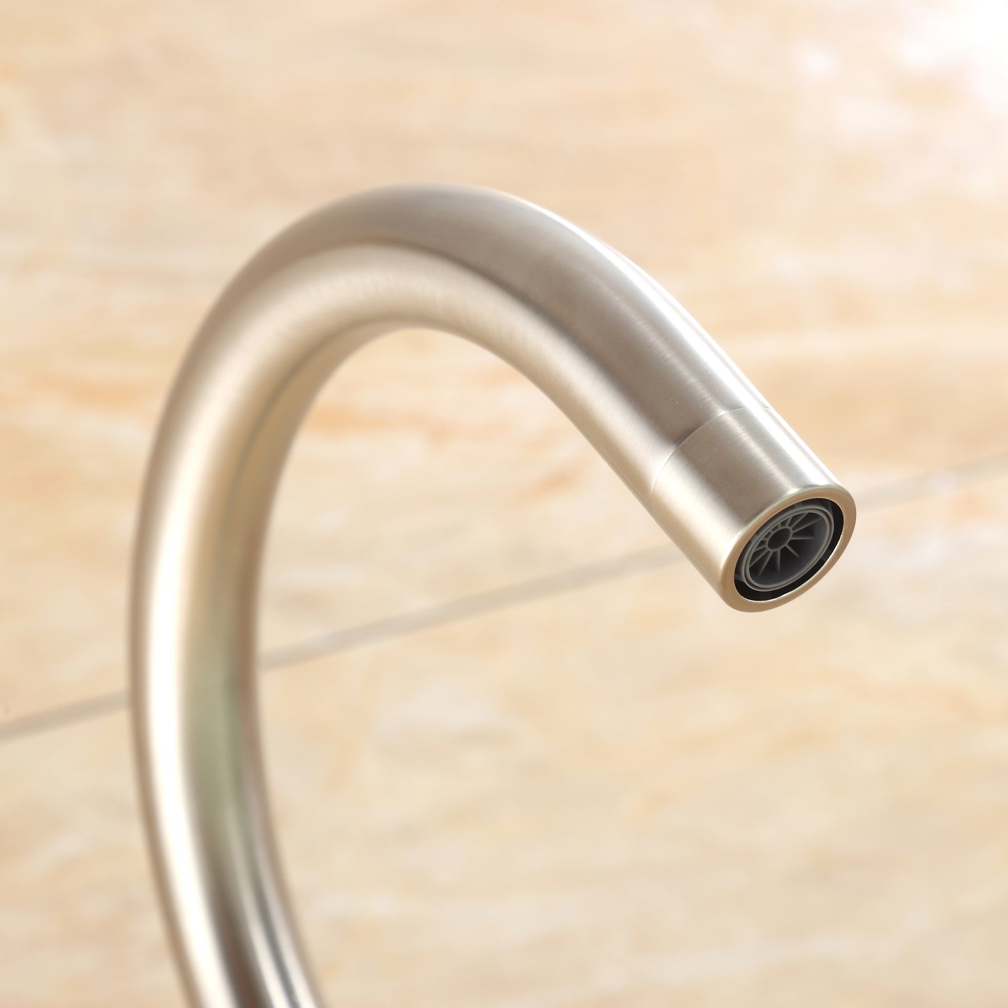 FTF01-TB Modern Freestanding Single-Handle Floor-Mount Roman Tub Faucet Filler with Hand Shower in Brushed Nickel
