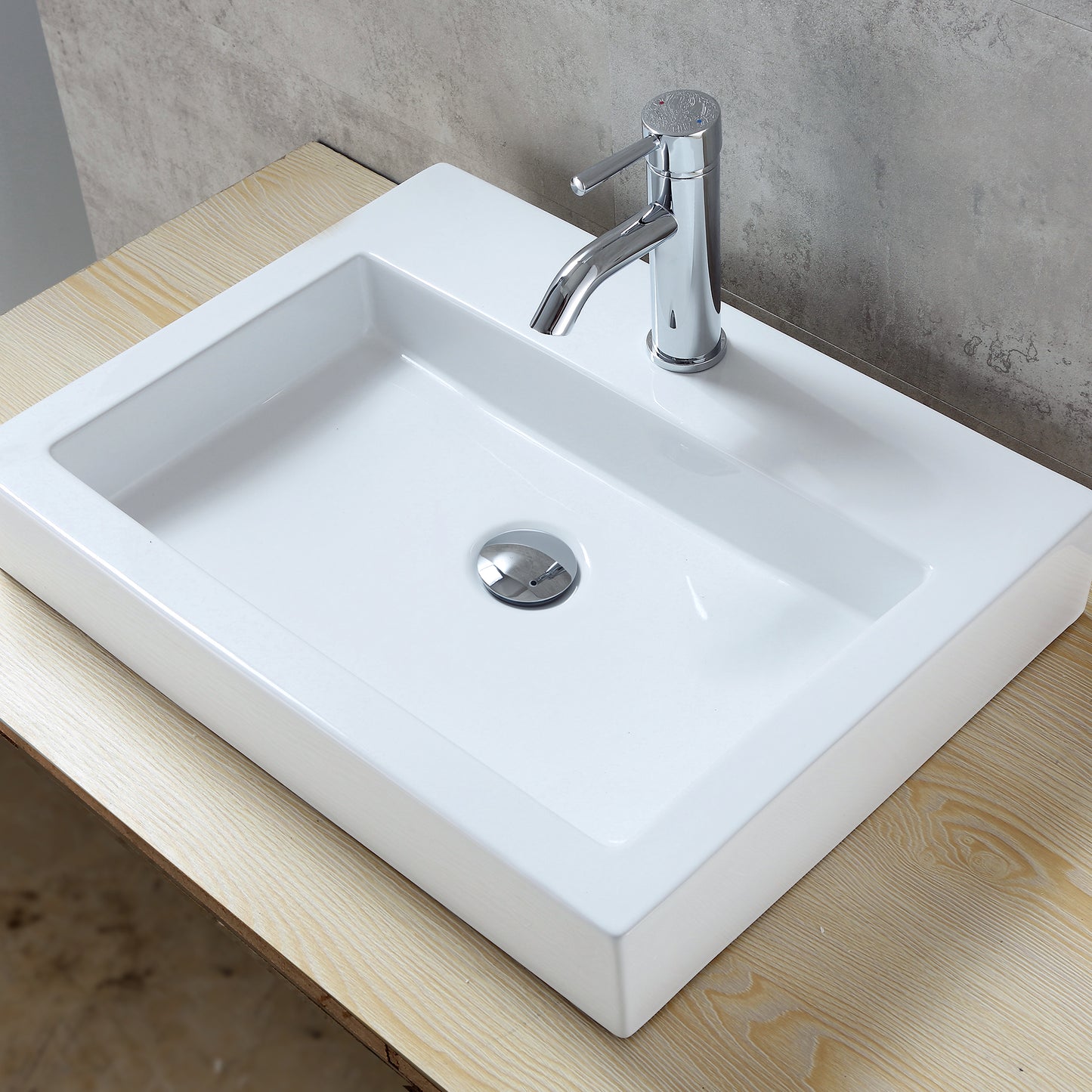 DS01-TC 1-5/8 in. Brass Bathroom and Vessel Sink Push Pop-Up Drain Stopper with No Overflow in Chrome