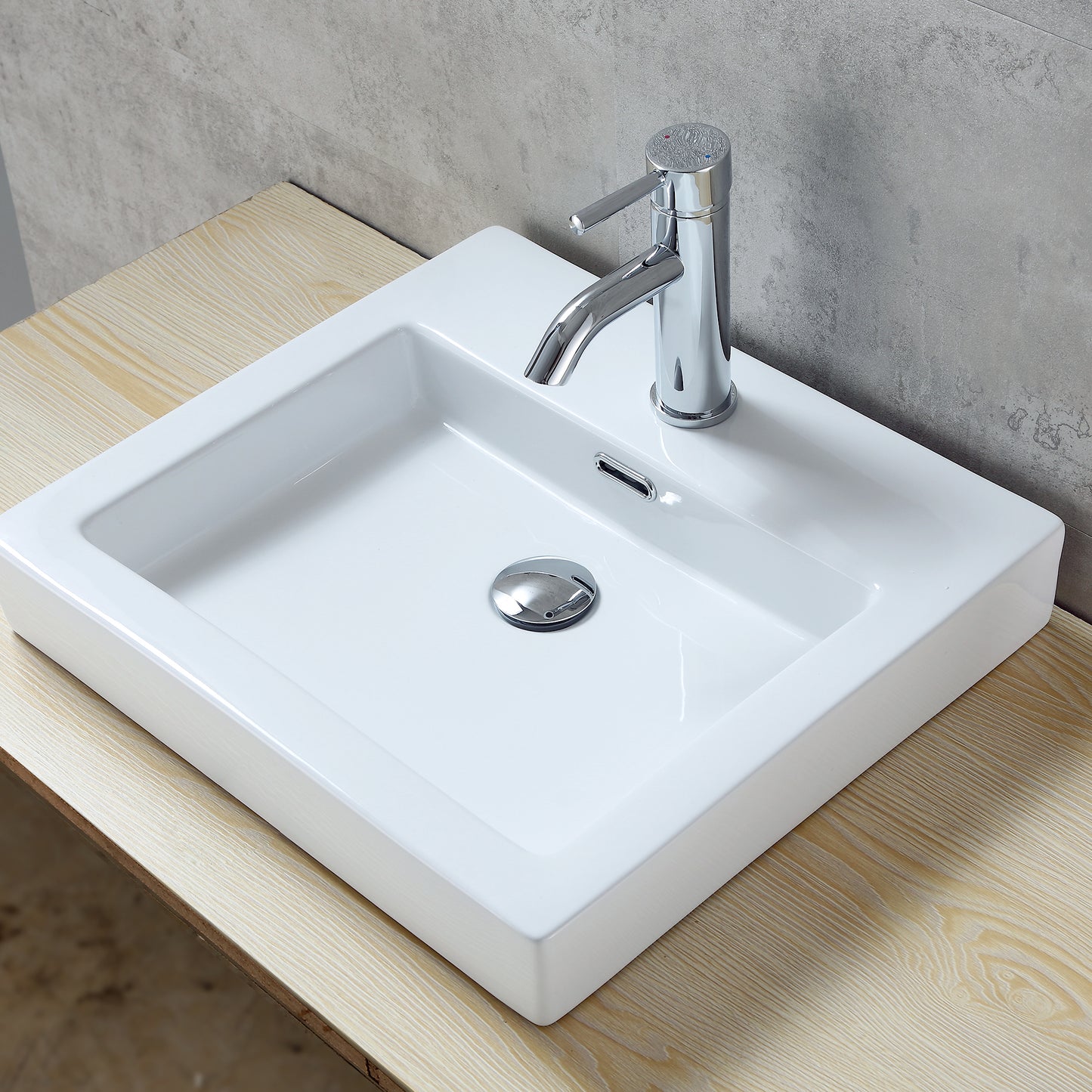 DS02-TC 1-5/8 in. Brass Bathroom and Vessel Sink Push Pop-Up Drain Stopper With Overflow in Chrome