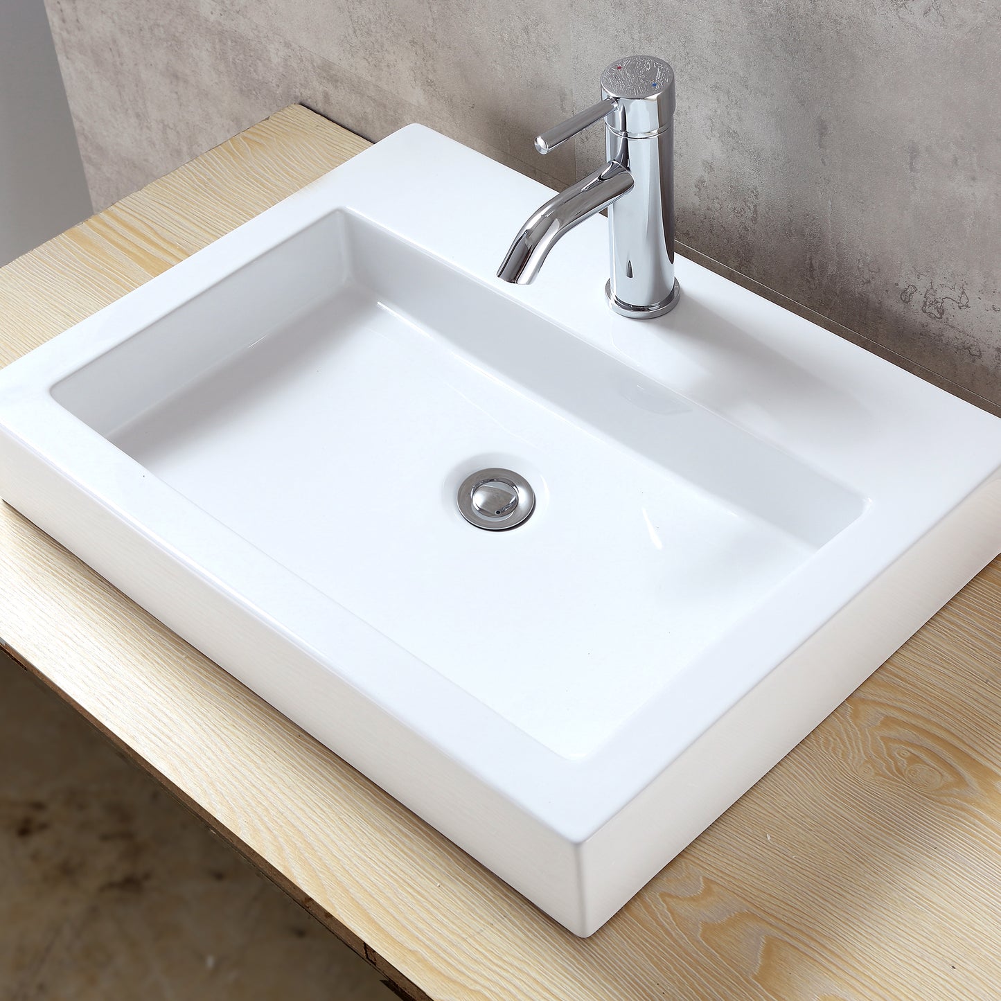 DS03-TC 1-1/2 in. Brass Bathroom and Vessel Sink Push Pop-Up Drain Stopper with No Overflow in Chrome