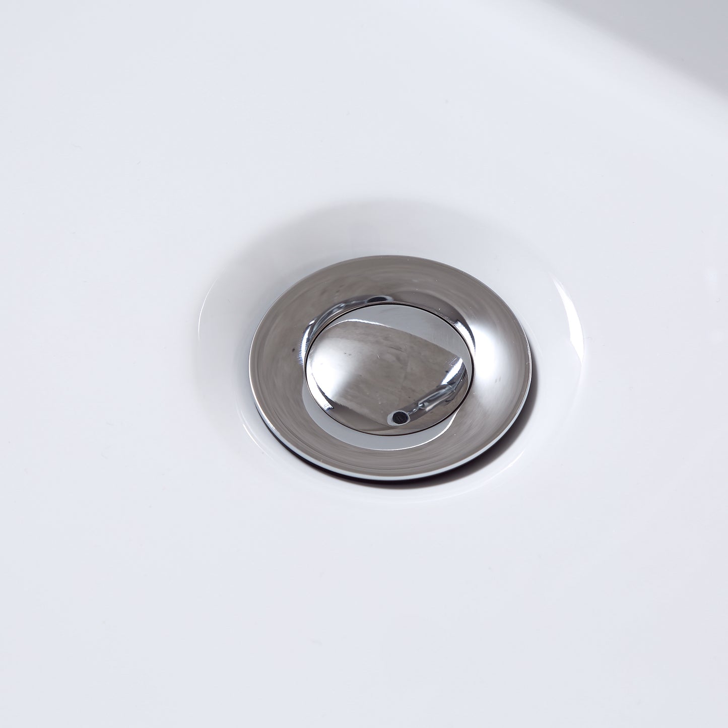 DS03-TC 1-1/2 in. Brass Bathroom and Vessel Sink Push Pop-Up Drain Stopper with No Overflow in Chrome