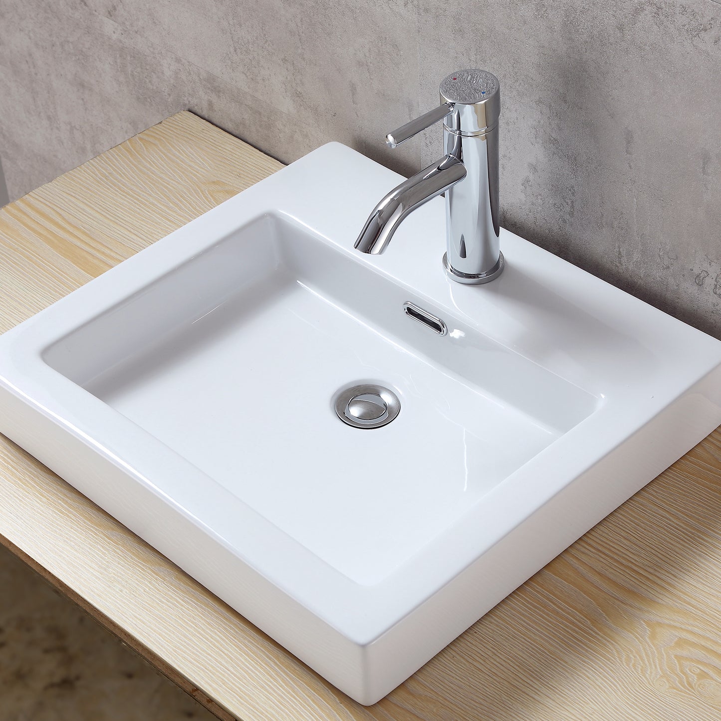 DS04-TC 1-1/2 in. Brass Bathroom and Vessel Sink Push Pop-Up Drain Stopper With Overflow in Chrome