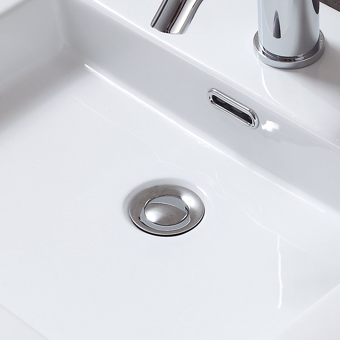 DS04-TC 1-1/2 in. Brass Bathroom and Vessel Sink Push Pop-Up Drain Stopper With Overflow in Chrome