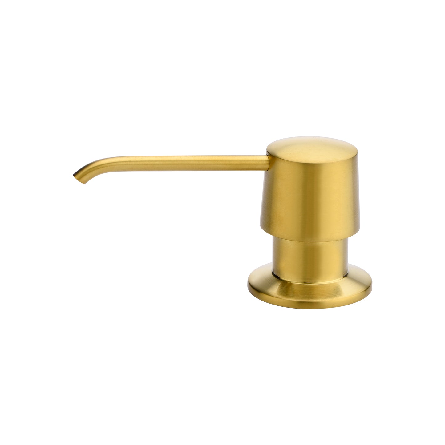 SC04-TG Countertop Deck-Mount Metal Soap and Lotion Dispenser in Brushed Gold