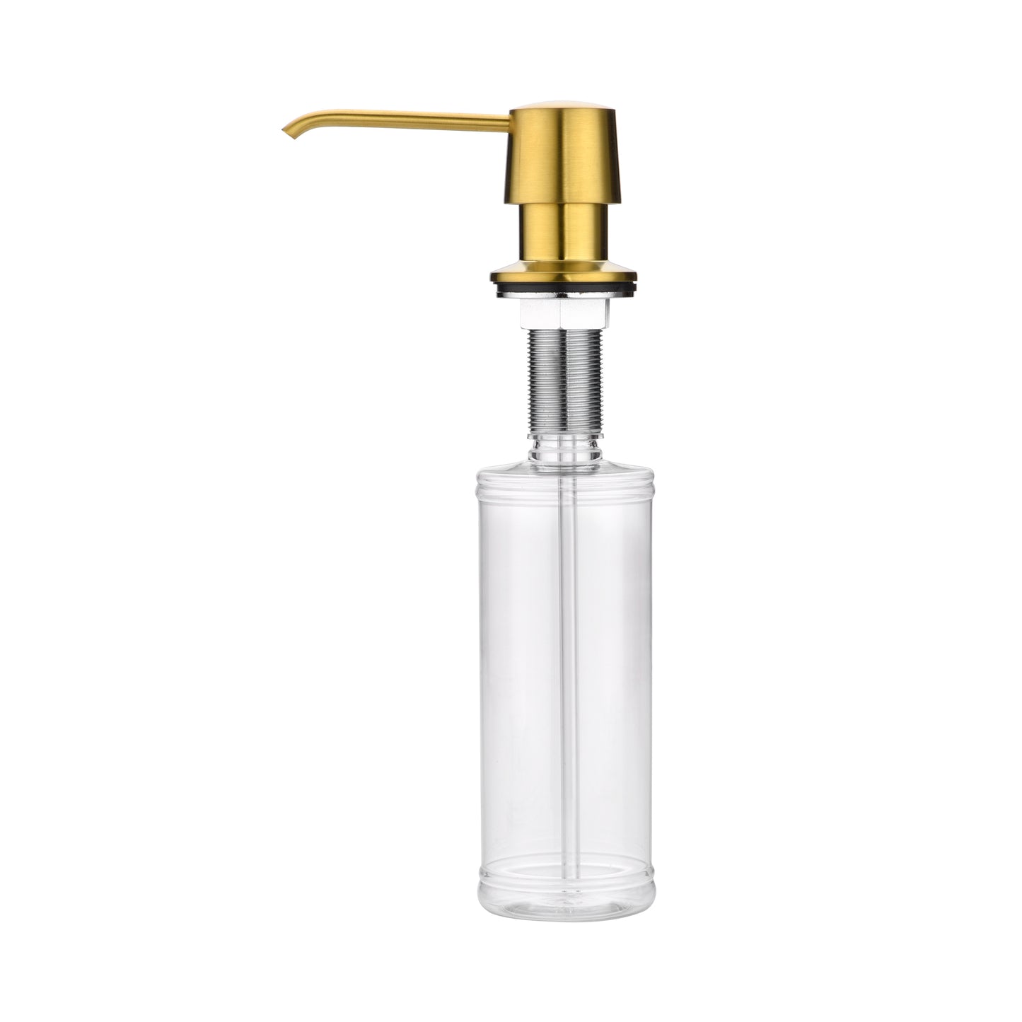 SC04-TG Countertop Deck-Mount Metal Soap and Lotion Dispenser in Brushed Gold