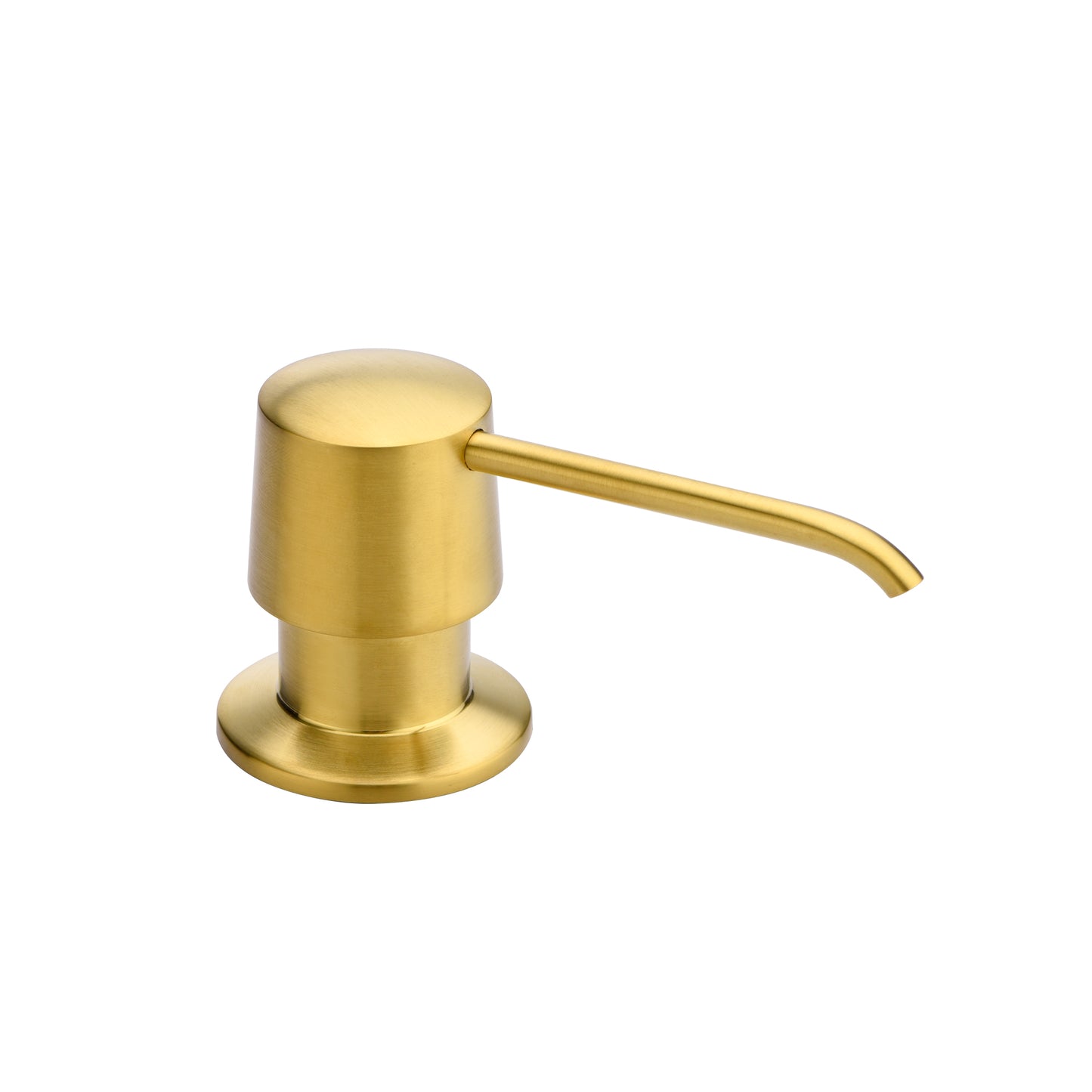 SC04-TG Countertop Deck-Mount Metal Soap and Lotion Dispenser in Brushed Gold