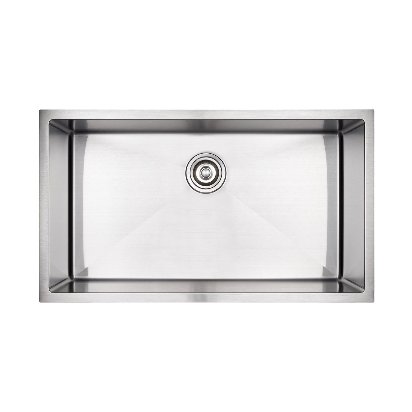 BHS33-18R 33 in. Undermount Single Bowl 18-Gauge Stainless Steel Kitchen Sink with R10 Corner
