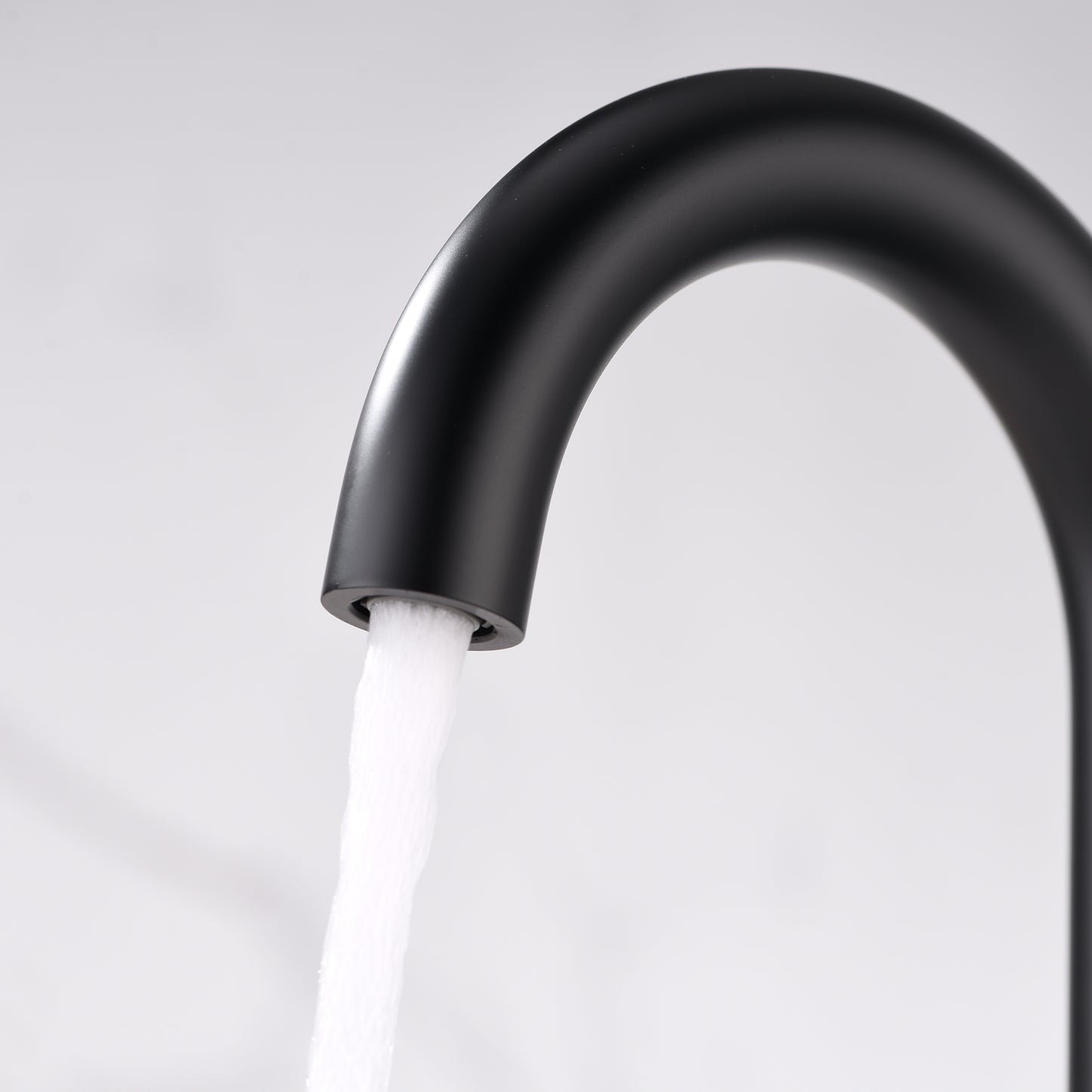 Reesley BSH11-SM Single Hole Single-Handle Bathroom Faucet with drain in Matte Black