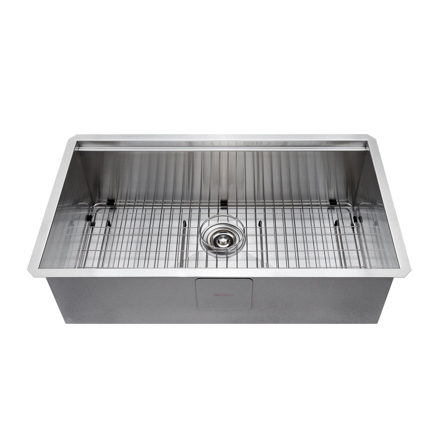 CHS33-18Z 33 in. Undermount Single Bowl 18-Gauge Stainless Steel Workstation Kitchen Sink with Accessories