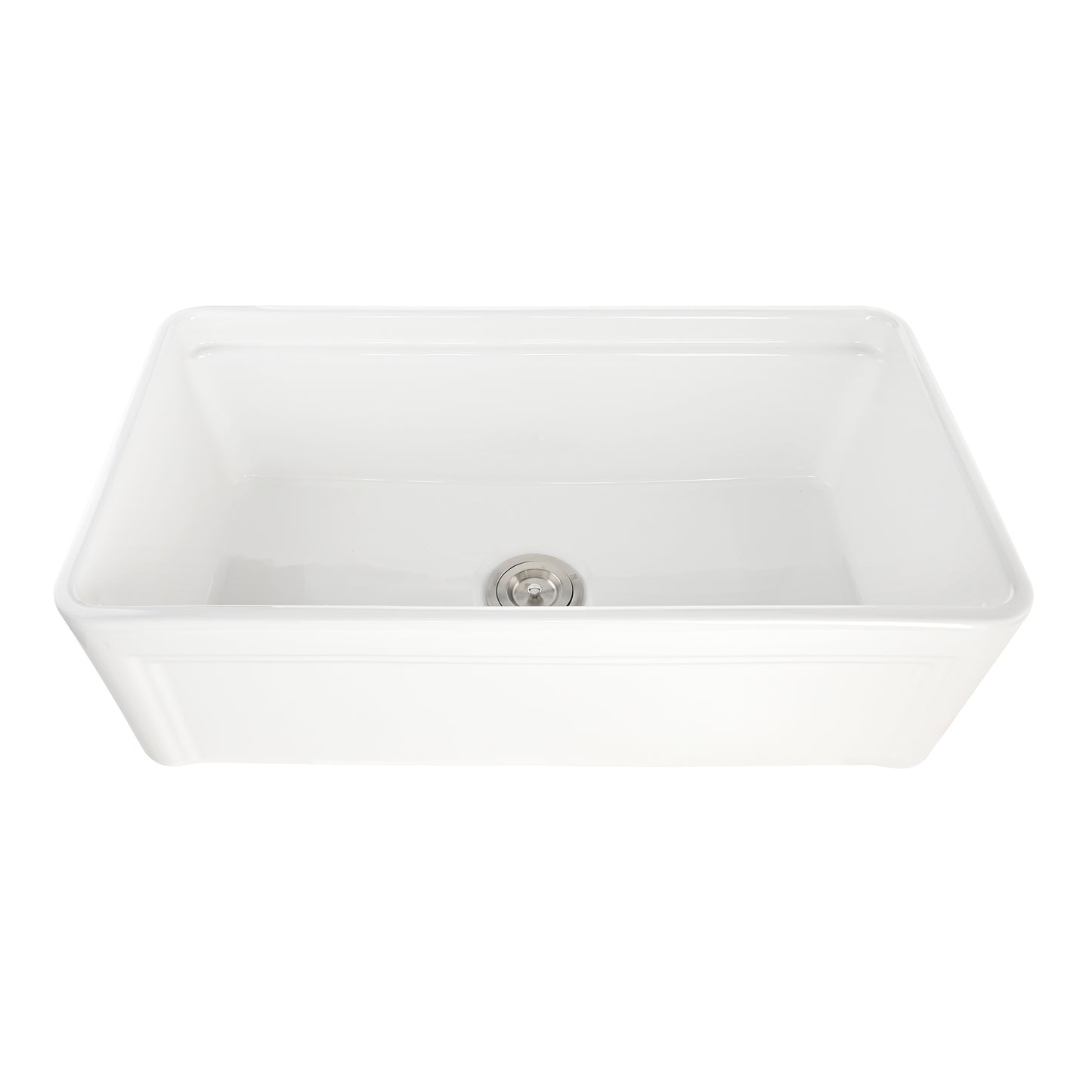 CK-002-33 33 in. Farmhouse Apron Single Bowl Ceramic Kitchen Sink Workstation with Grid, Strainer, Colander, Rack, Cutting Board