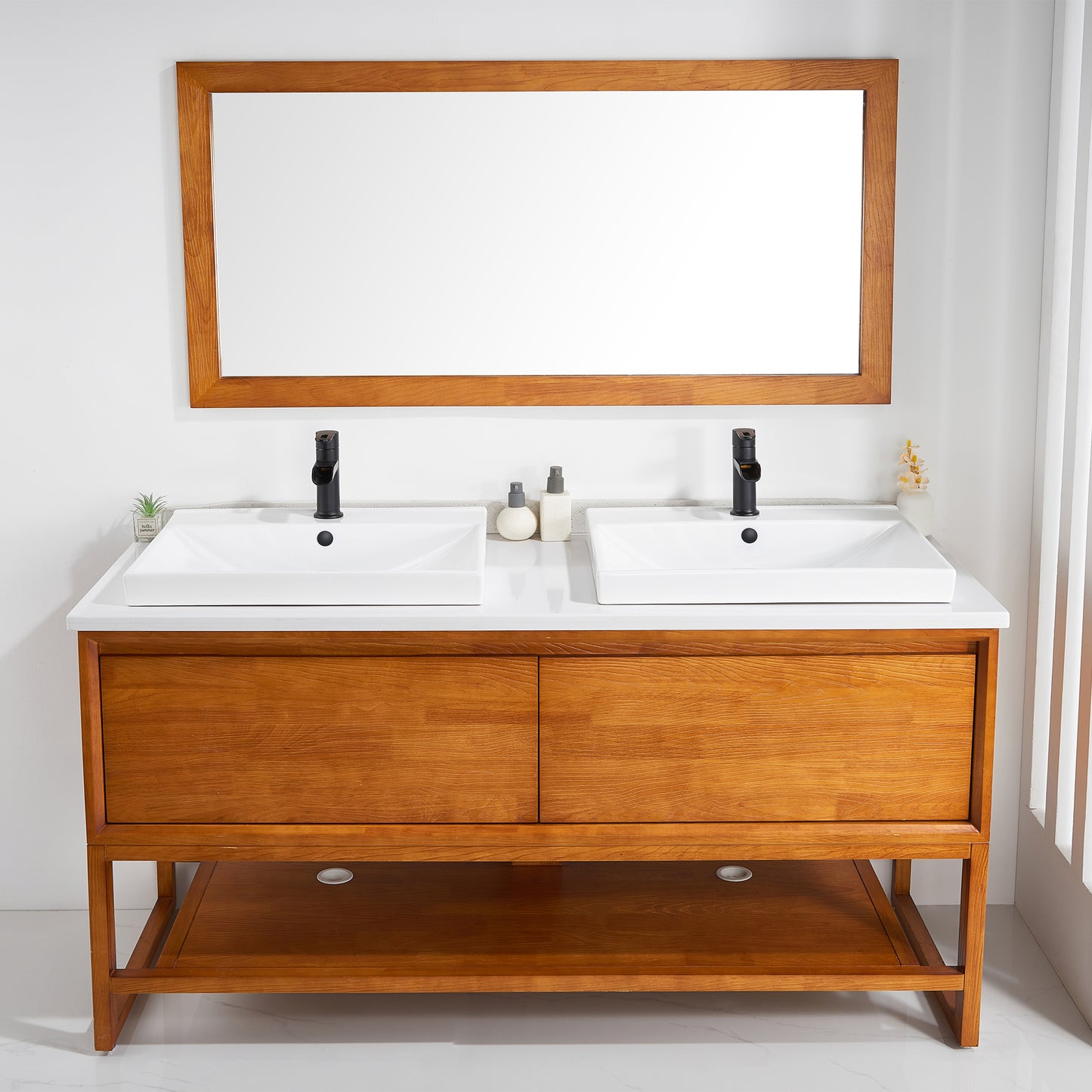 CS-029 Rectangular 24-1/2 in. Drop-In Ceramic Bathroom Sink in White