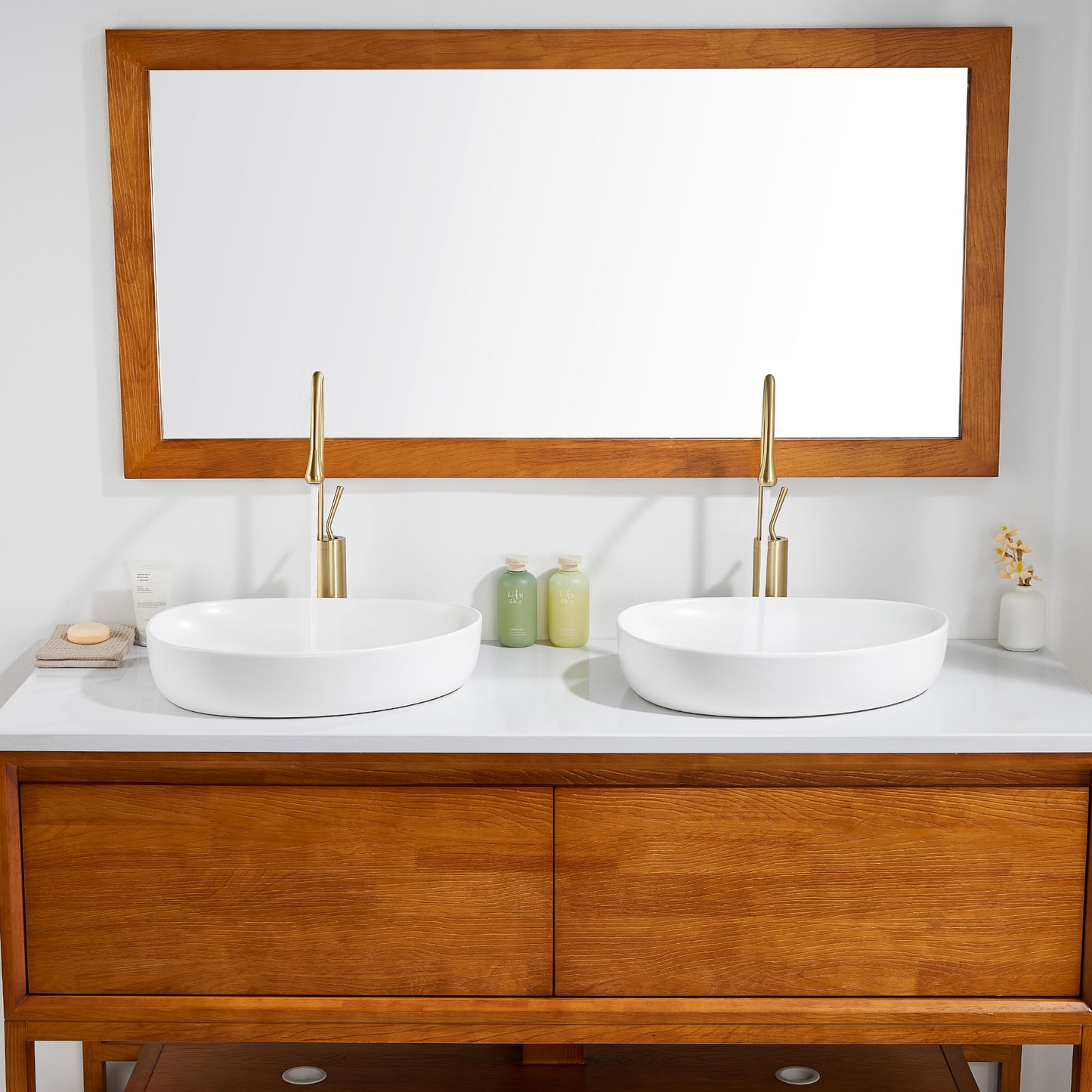 CS-032-MW Modern 22 in. Bathroom Ceramic Vessel Sink Art Basin in Matte White