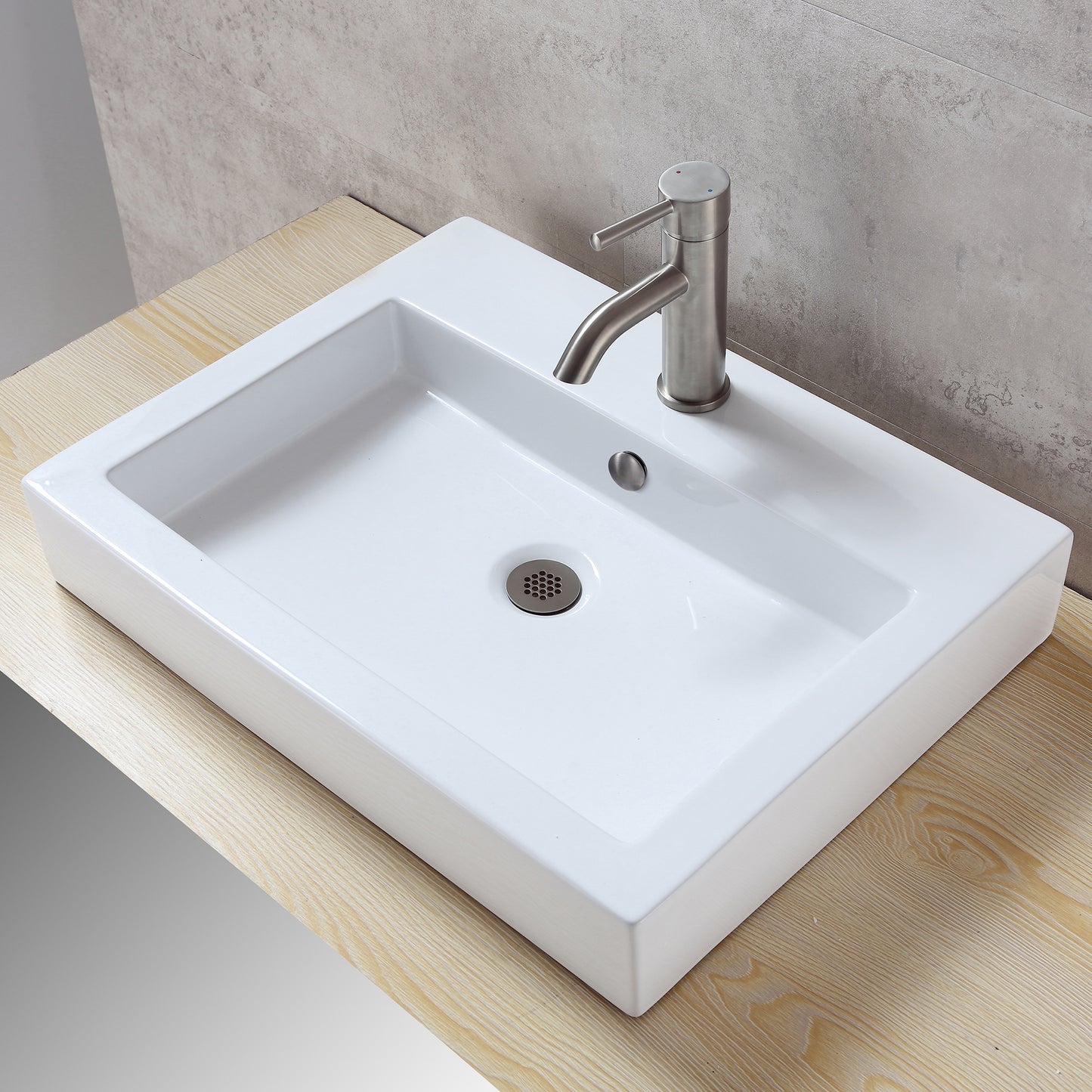 OC01-TB Round Overflow Cap Cover in Brushed Nickel