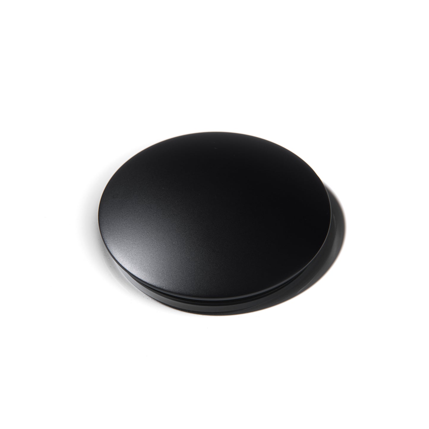 DS01-TM 1-5/8 in. Brass Bathroom and Vessel Sink Push Pop-Up Drain Stopper with No Overflow in Matte Black