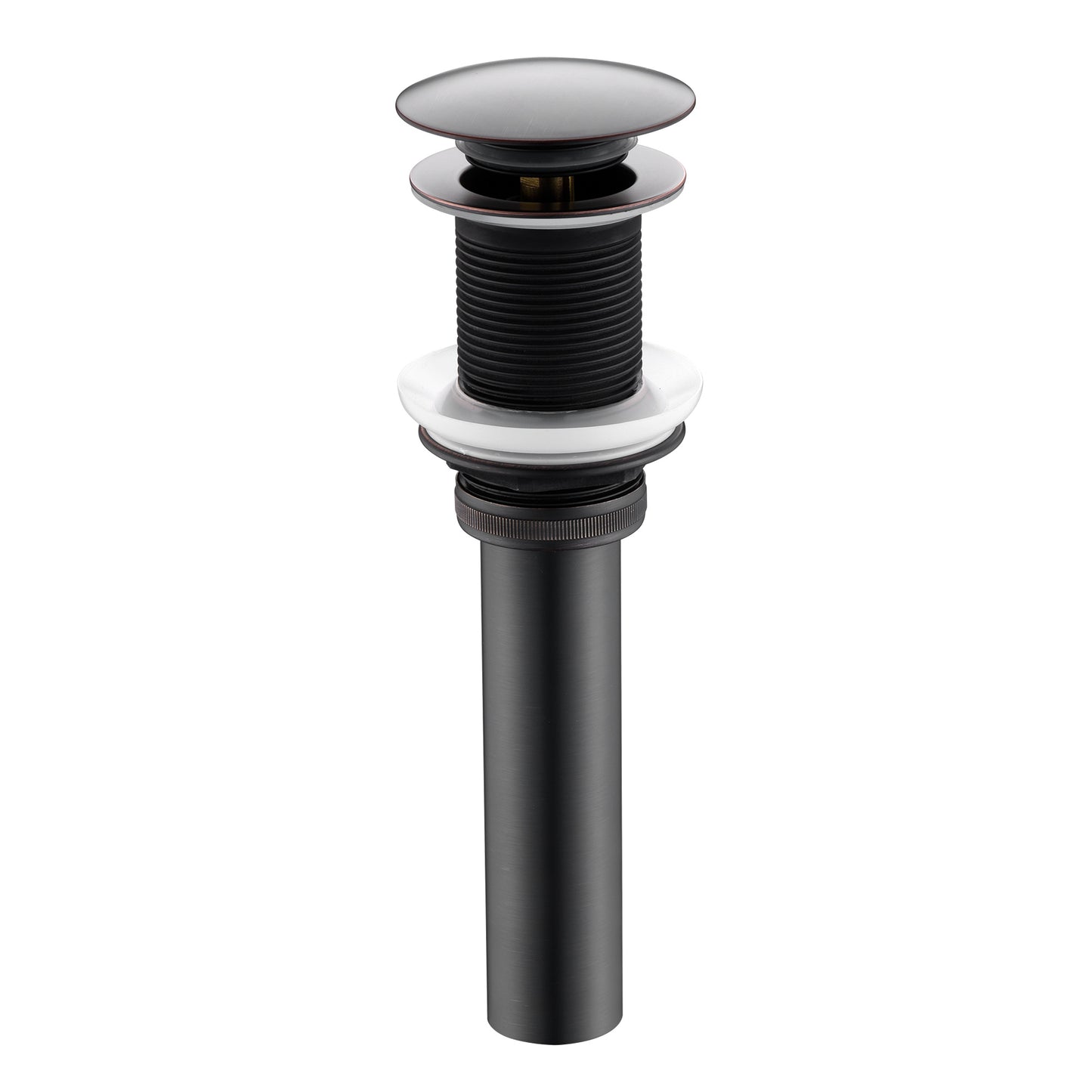 DS01-TO 1-5/8 in. Brass Bathroom and Vessel Sink Push Pop-Up Drain Stopper with No Overflow in Oil Rubbed Bronze