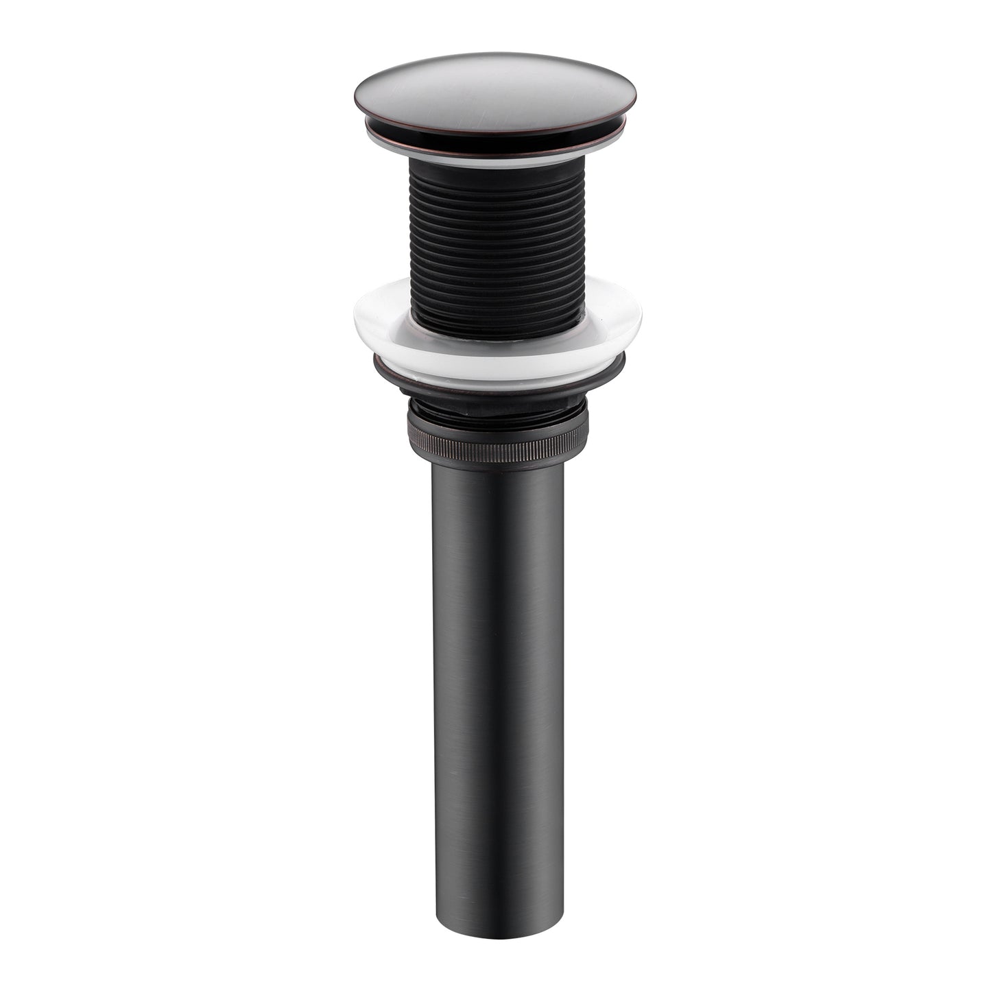 DS01-TO 1-5/8 in. Brass Bathroom and Vessel Sink Push Pop-Up Drain Stopper with No Overflow in Oil Rubbed Bronze
