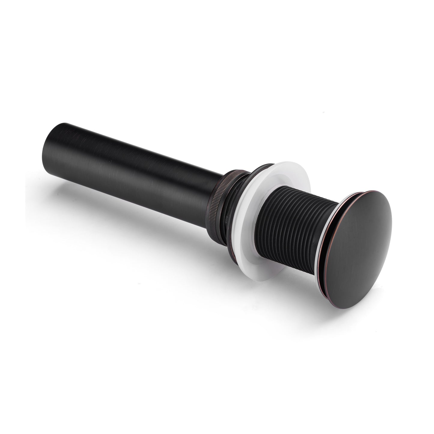 DS01-TO 1-5/8 in. Brass Bathroom and Vessel Sink Push Pop-Up Drain Stopper with No Overflow in Oil Rubbed Bronze