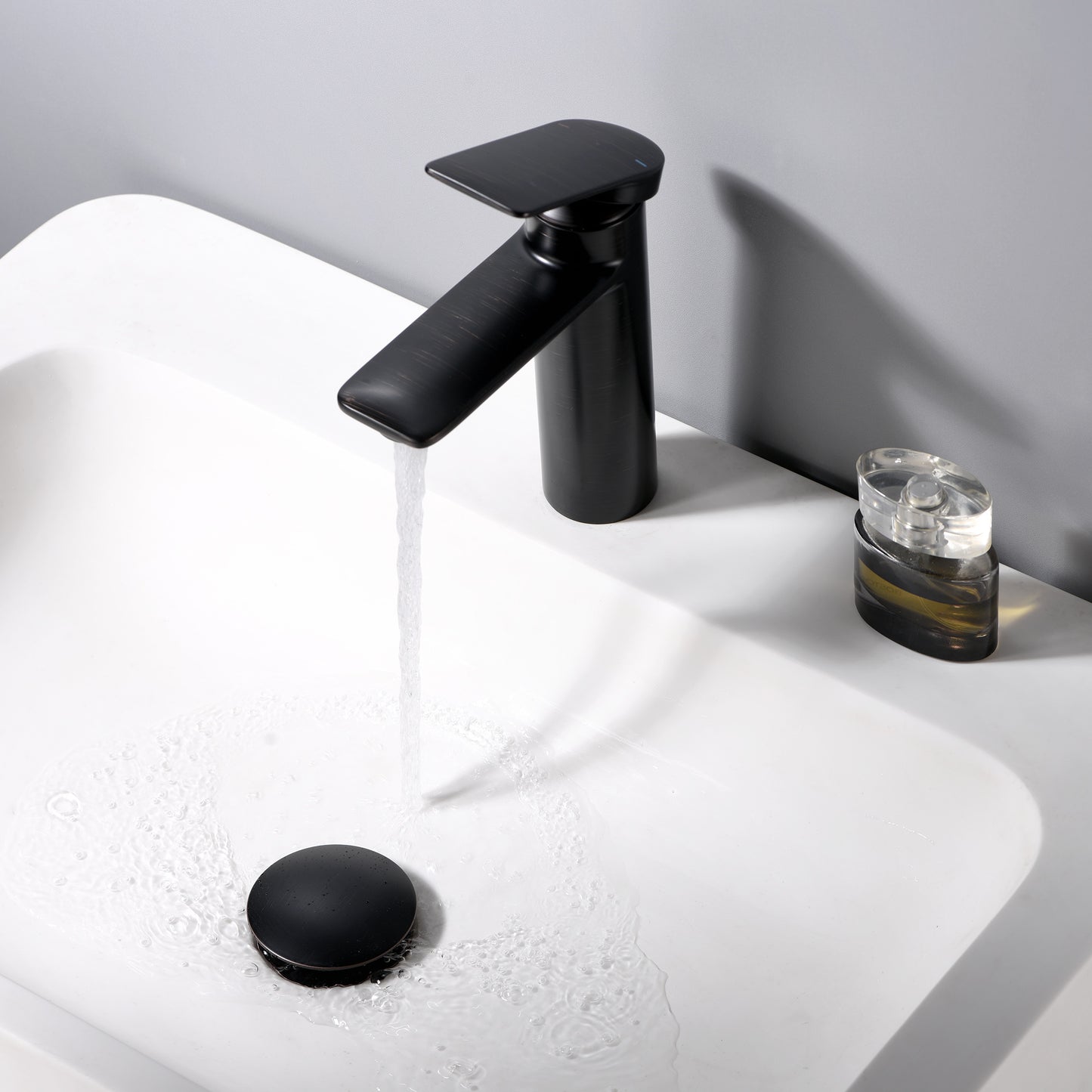 DS01-TO 1-5/8 in. Brass Bathroom and Vessel Sink Push Pop-Up Drain Stopper with No Overflow in Oil Rubbed Bronze