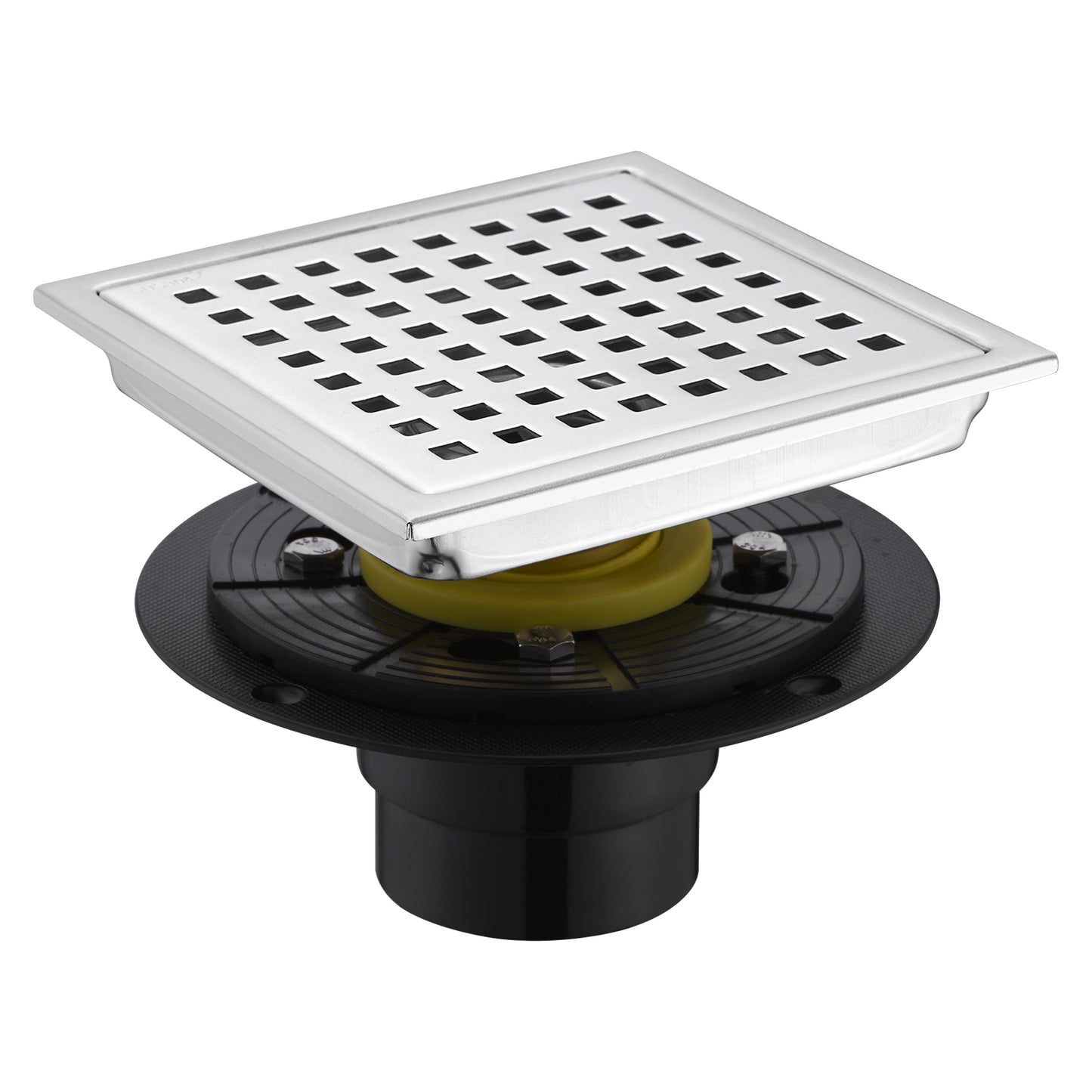 FD01-6-TB 6 in. x 6 in. Stainless Steel Square Shower Drain in Stainless Steel