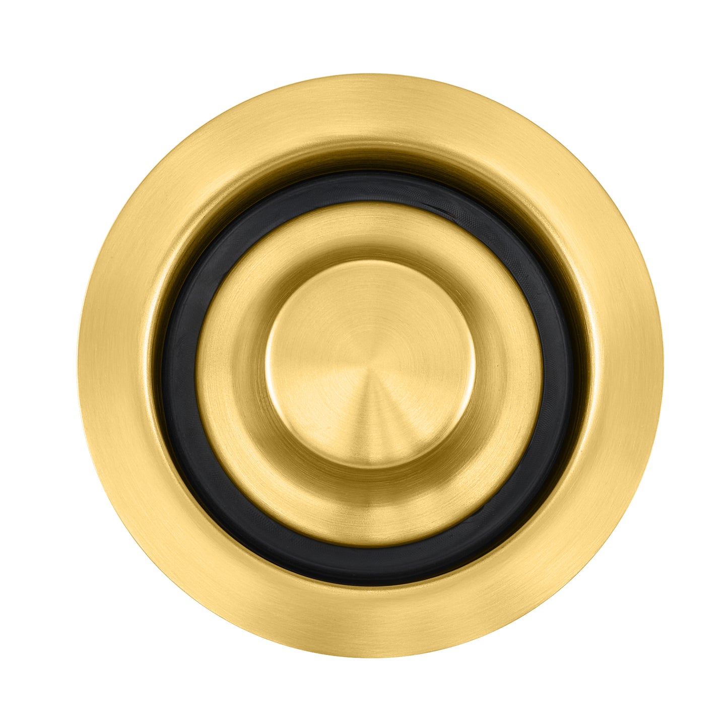 GD02-G Kitchen Sink Garbage Disposal Flange and Stopper in Brushed Gold