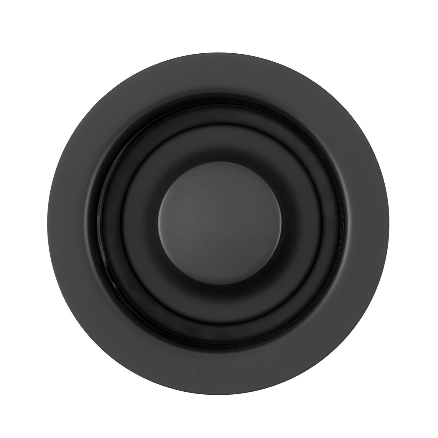 GD02-M Kitchen Sink Garbage Disposal Flange and Stopper in Matte Black
