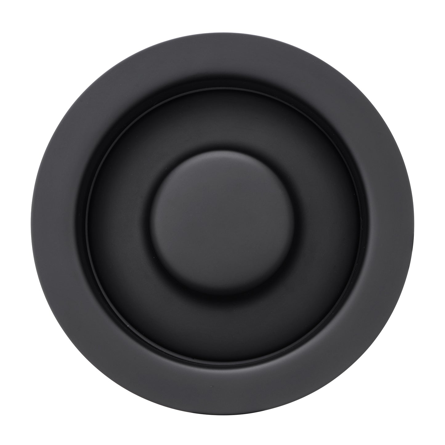 GD01-M Kitchen Sink Garbage Disposal Flange and Stopper in Matte Black