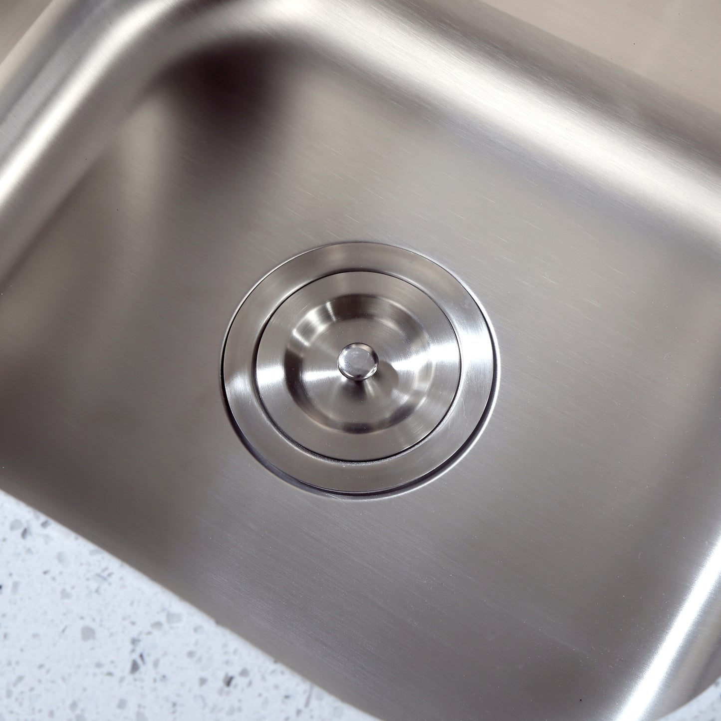 KS02 3-1/2 in. Basket Strainer Grid Kitchen Sink Drain in Stainless Steel