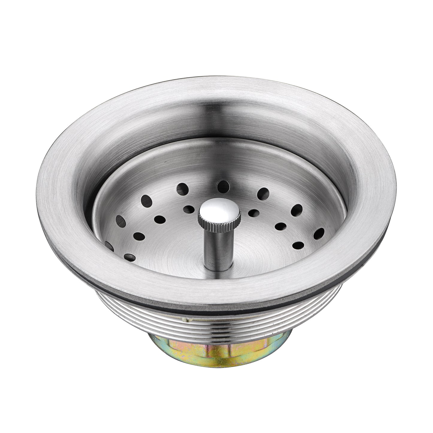 KS01-B 3-1/2 in. Drop-In Kitchen or Bar Sink Basket Strainer in Brushed Nickel