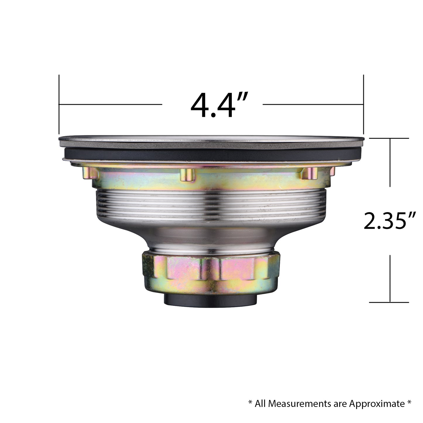 KS01-B 3-1/2 in. Drop-In Kitchen or Bar Sink Basket Strainer in Brushed Nickel