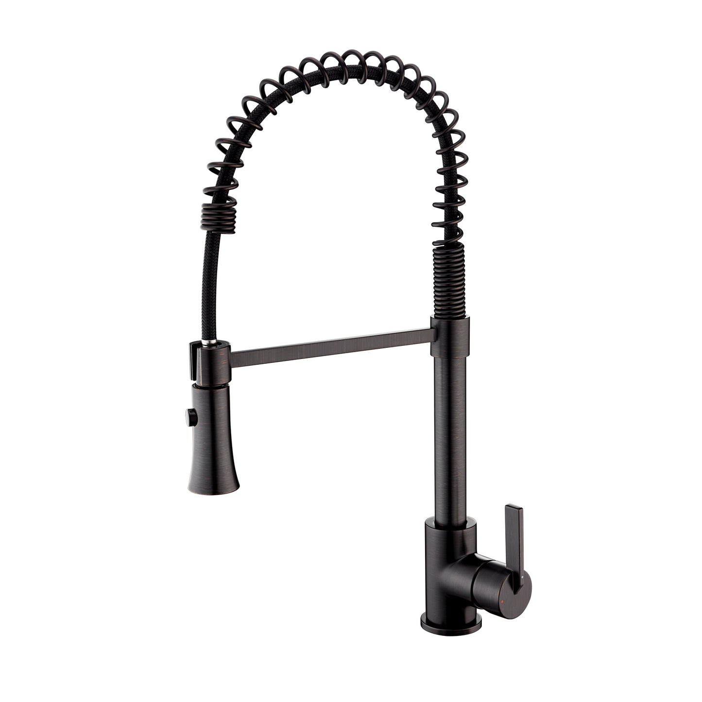 KTS13-TO Single-Handle Pull-Down Sprayer Kitchen Faucet with 2-Function Sprayhead in Oil Rubbed Bronze