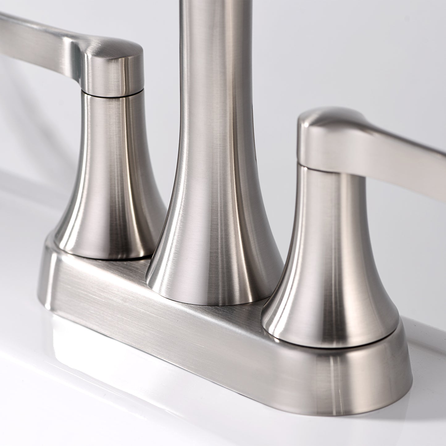 MSC11-TB 4 in. Centerset 2-Handle Bathroom Faucet in in Brushed Nickel