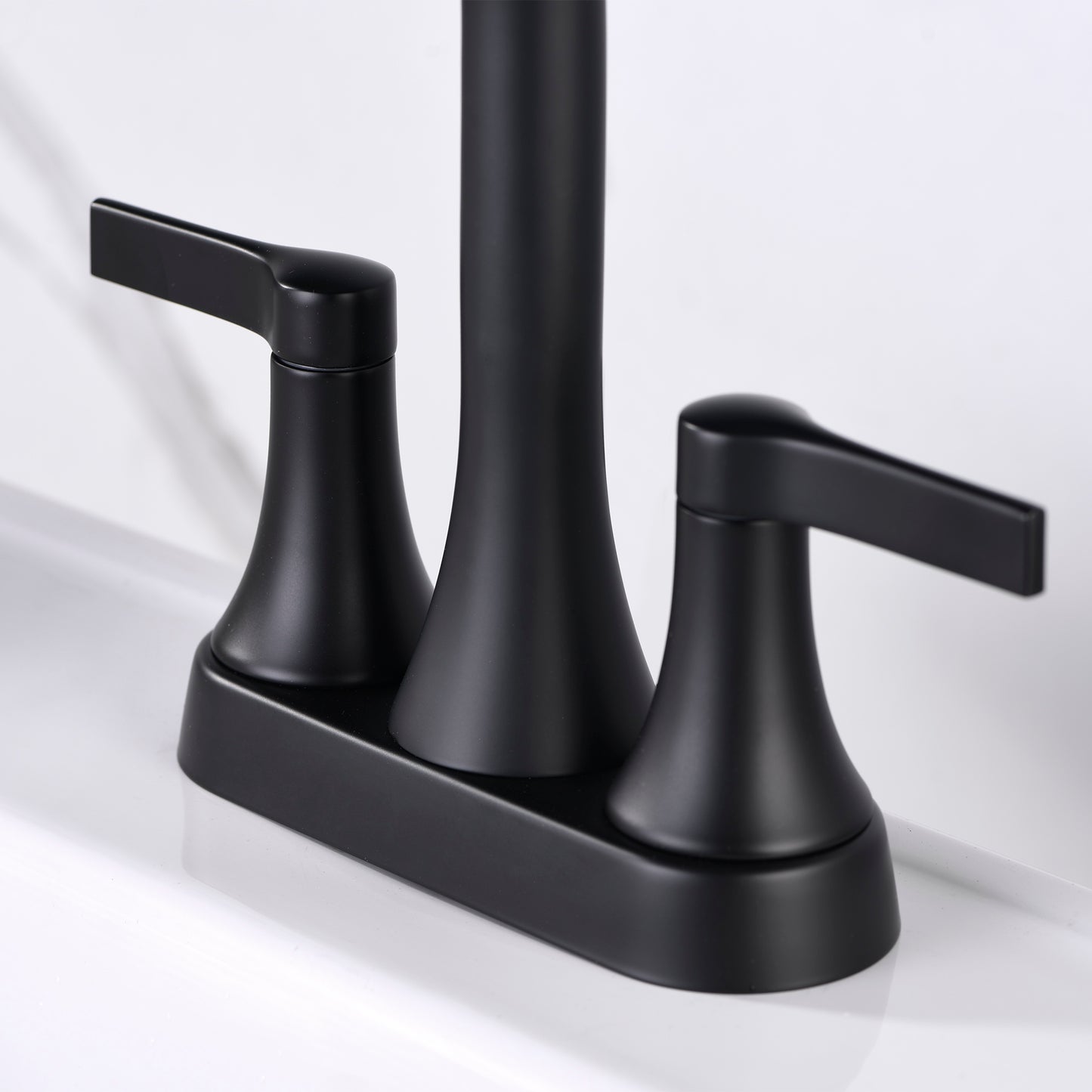 MSC11-TM 4 in. Centerset 2-Handle Bathroom Faucet in Matte Black