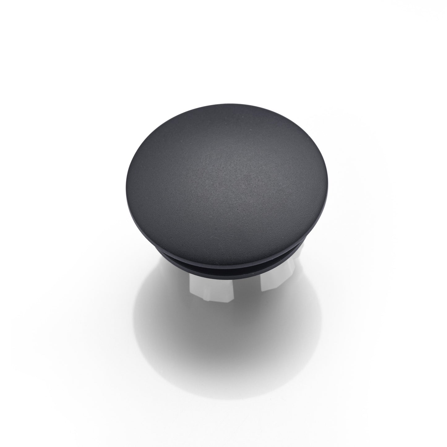 OC01-TM Round Overflow Cap Cover in Matte Black