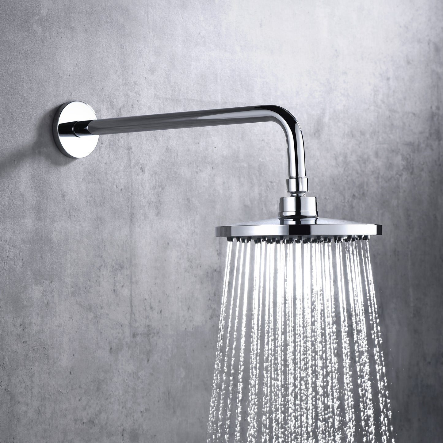 RA02-C 15 in. Shower Arm and Flange, Chrome