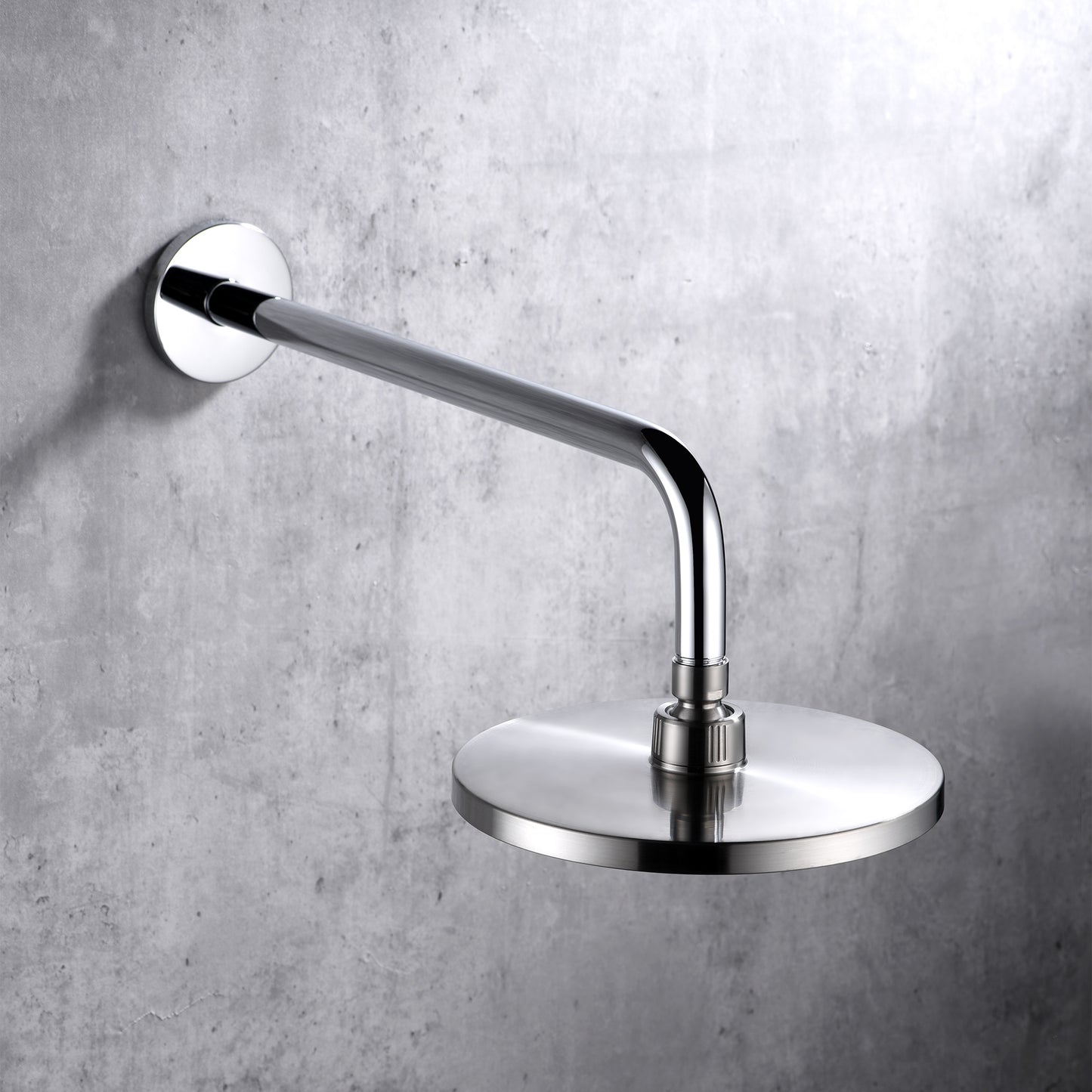 RA02-C 15 in. Shower Arm and Flange, Chrome