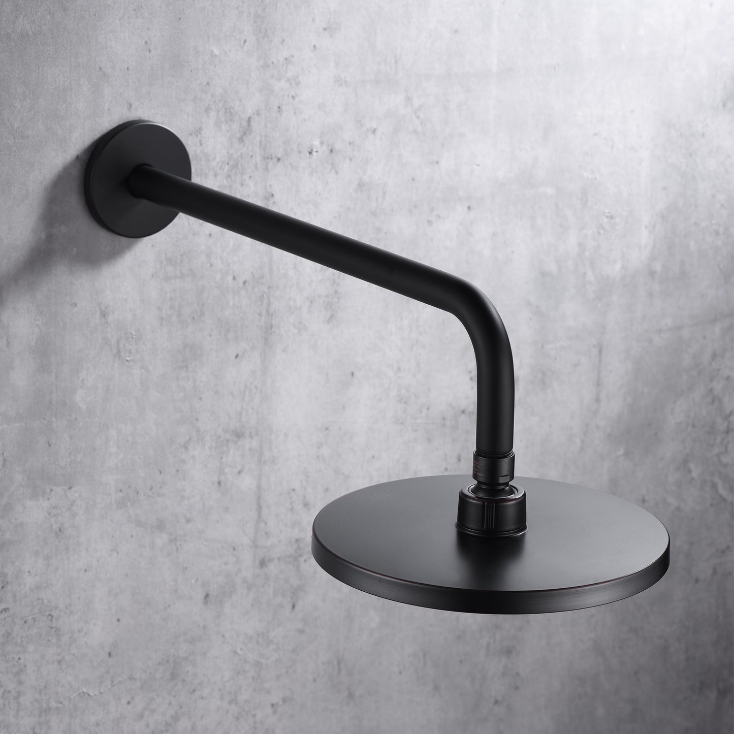 RA02-M 15 in. Shower Arm and Flange, Matte Black