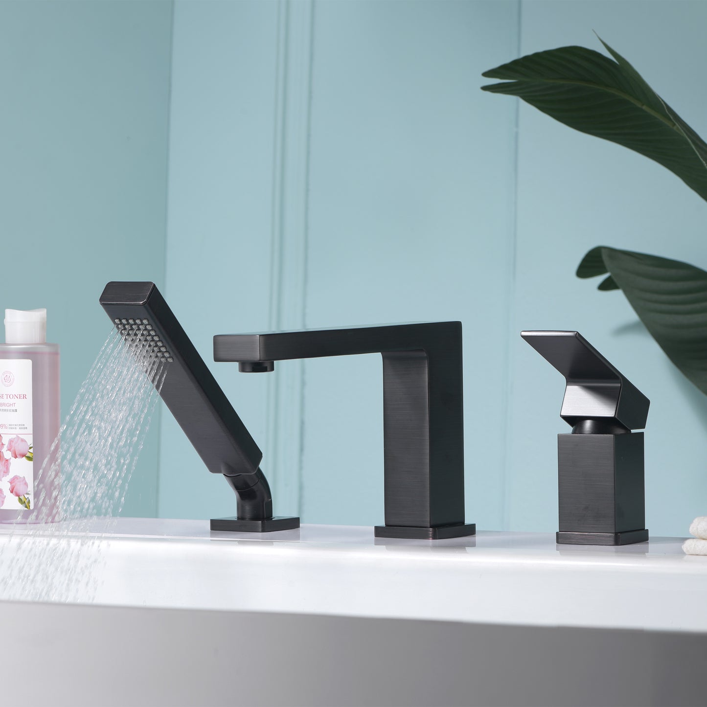 RTF17-TO Single-Handle Deck-Mount Roman Tub Faucet with Hand Shower in Oil Rubbed Bronze
