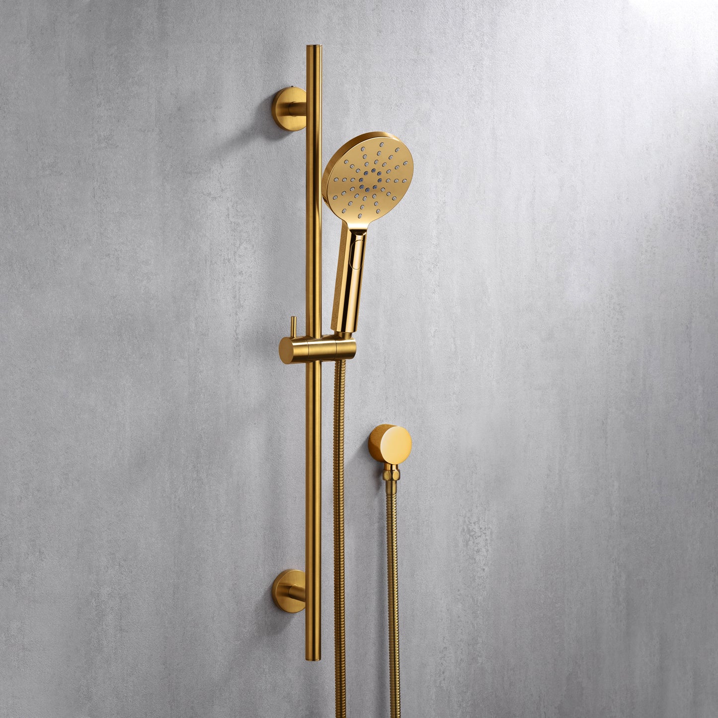 SB01-30-G 30 in. Adjustable Slide Bar for Handheld Showerheads in Brushed Gold