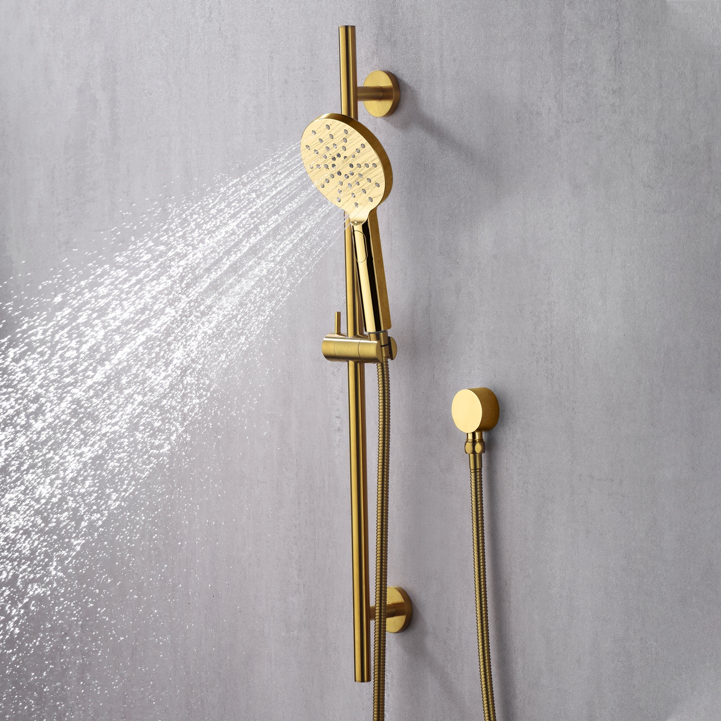 SB01-30-G 30 in. Adjustable Slide Bar for Handheld Showerheads in Brushed Gold