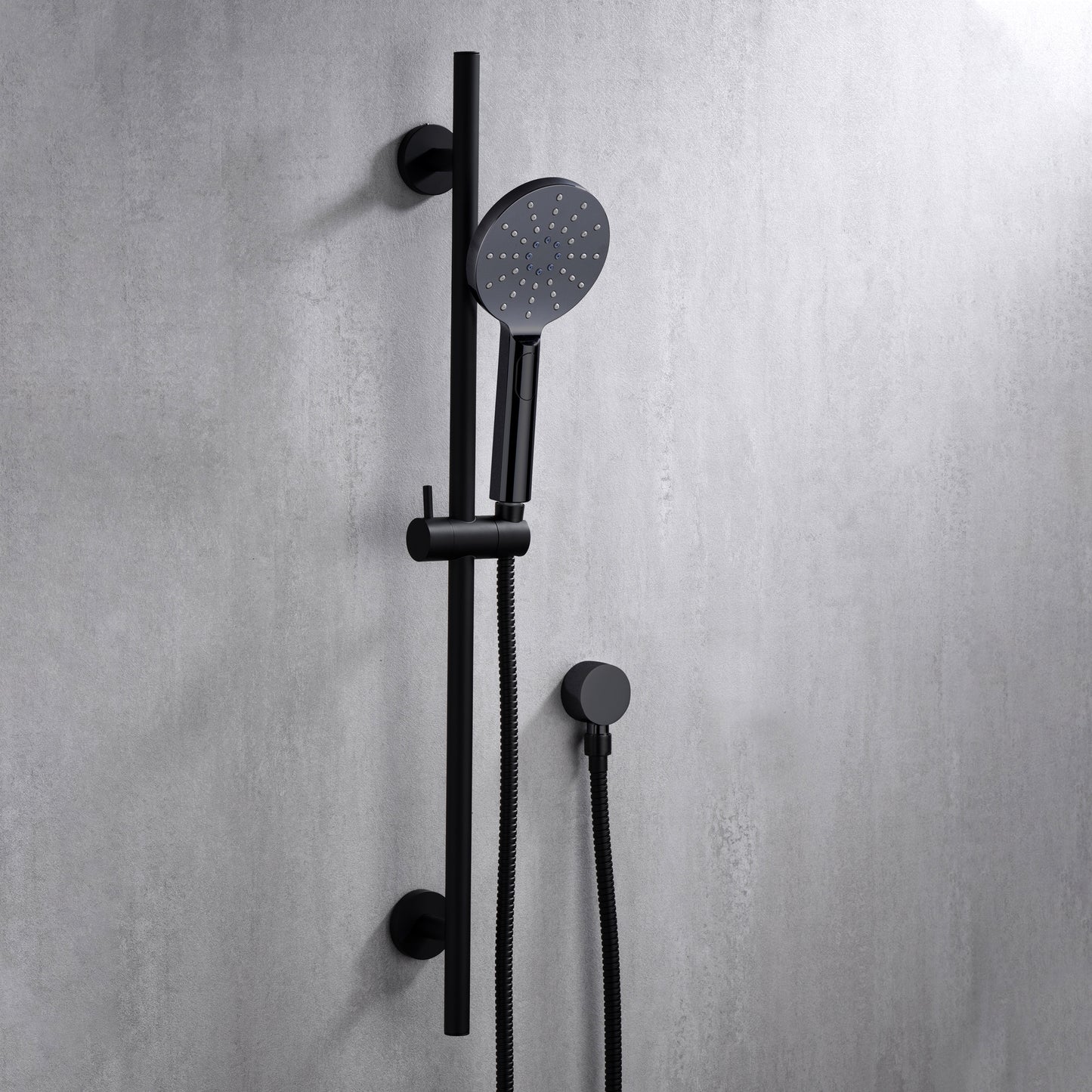 SB01-30-M 30 in. Adjustable Slide Bar for Handheld Showerheads in Matte Black